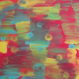 beautiful, colorful abstract astrological channeled painting