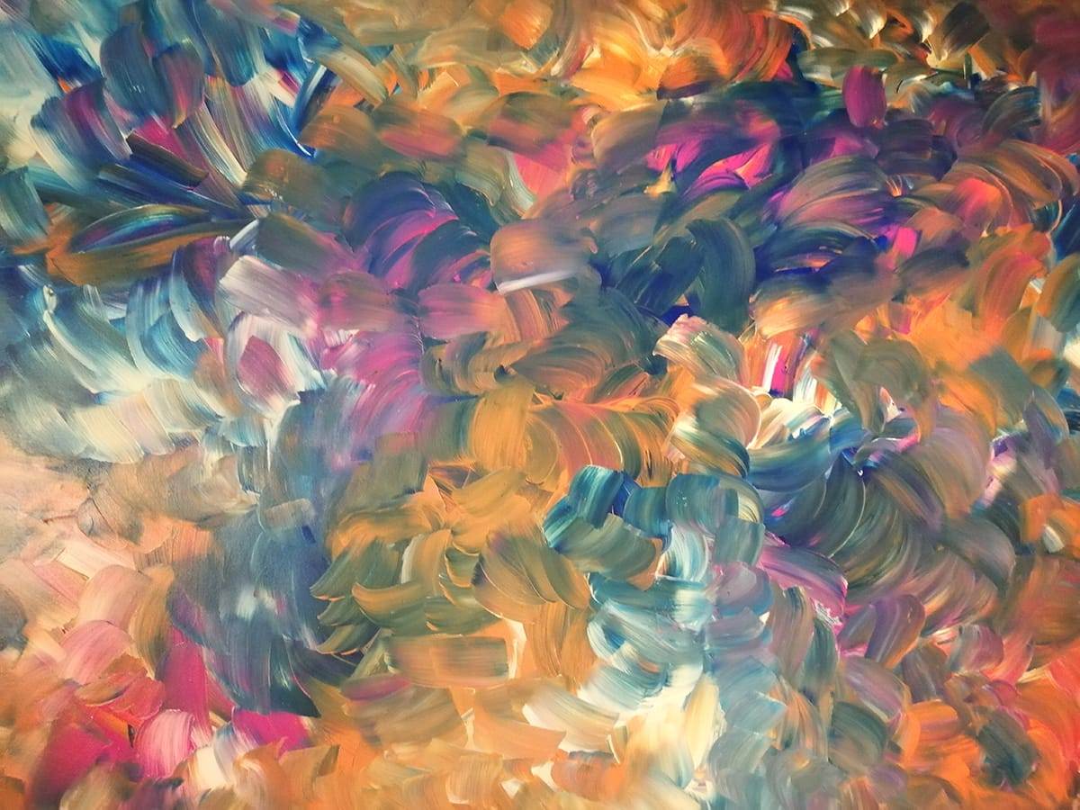beautiful, colorful abstract astrological channeled painting