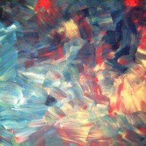 beautiful, colorful abstract astrological channeled painting