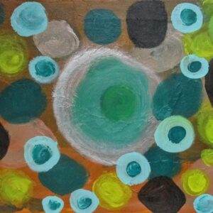 beautiful, colorful abstract astrological channeled painting