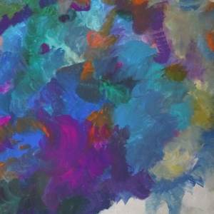 beautiful, colorful abstract astrological channeled painting