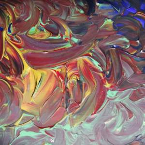 beautiful, colorful abstract astrological channeled painting