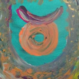 astrology painting of zodiac sign taurus