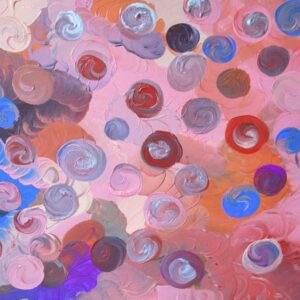 beautiful, colorful abstract astrological channeled painting