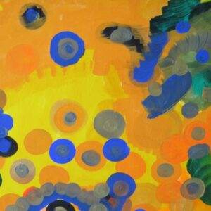 beautiful, colorful abstract astrological channeled painting