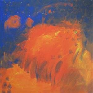 beautiful, colorful abstract astrological channeled painting