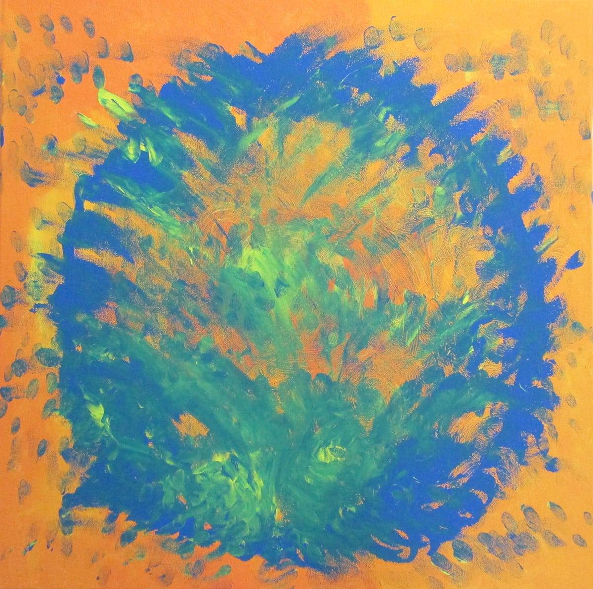 beautiful, colorful abstract astrological channeled painting