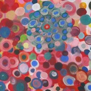 beautiful, colorful abstract astrological channeled painting