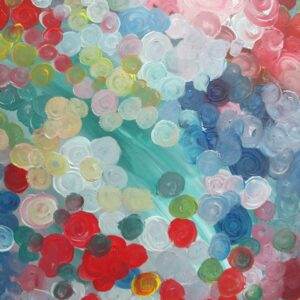 beautiful, colorful abstract astrological channeled painting