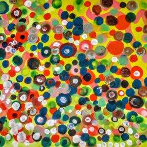 beautiful, colorful abstract astrological channeled painting