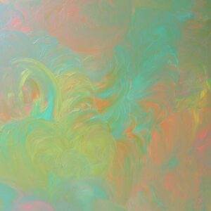 beautiful, colorful abstract astrological channeled painting